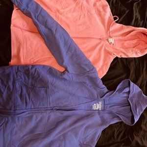 Two for one zip up hoodies!